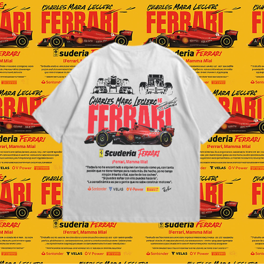 🏎️🔥 Camisa Ferrari - Leclerc Edition 🔥🏎️