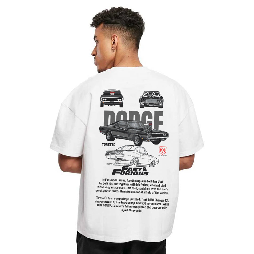 CAMISETA OVERSIZE DODGE CHARGER PREMIUM – Potencia en cada detalle ⚡