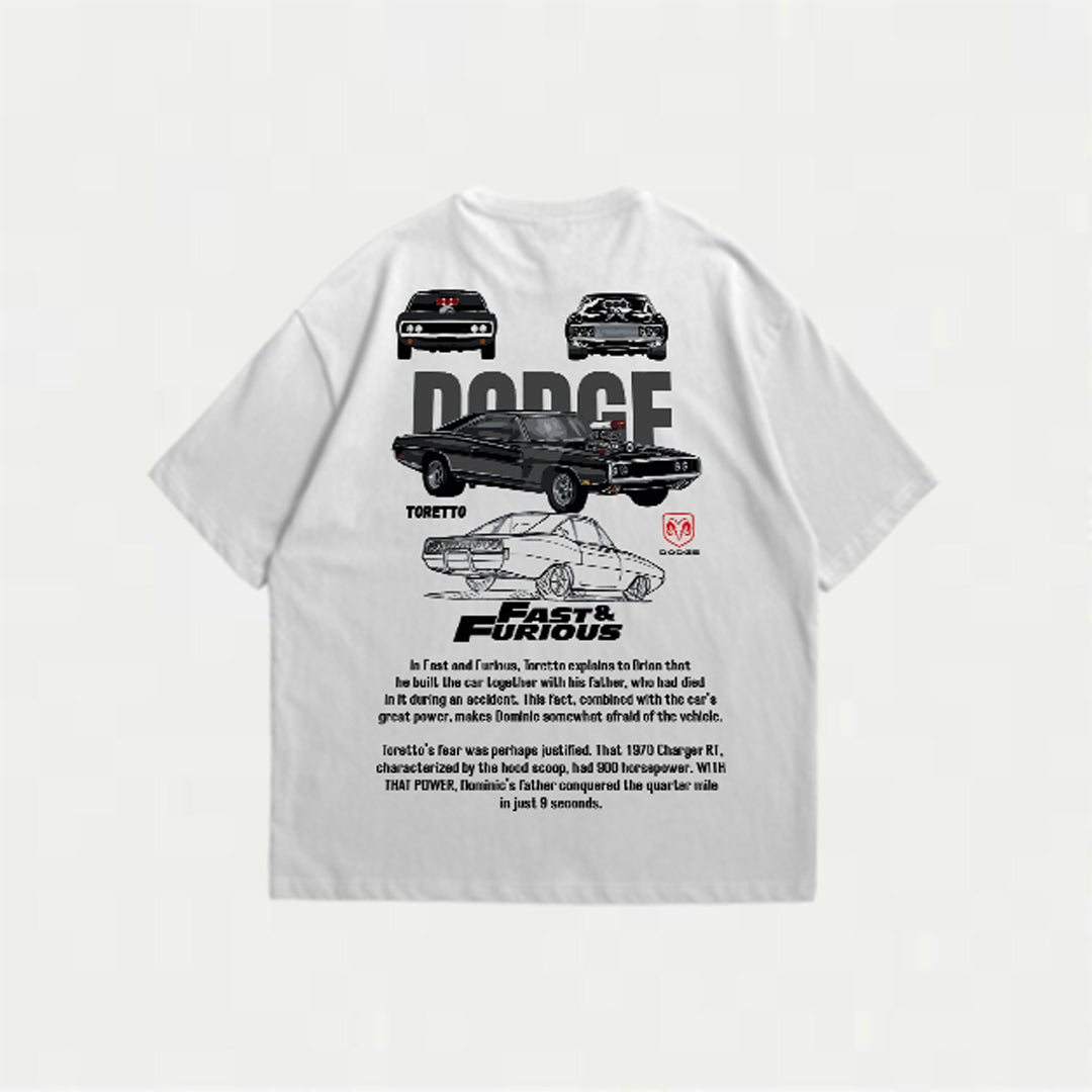 CAMISETA OVERSIZE DODGE CHARGER PREMIUM – Potencia en cada detalle ⚡