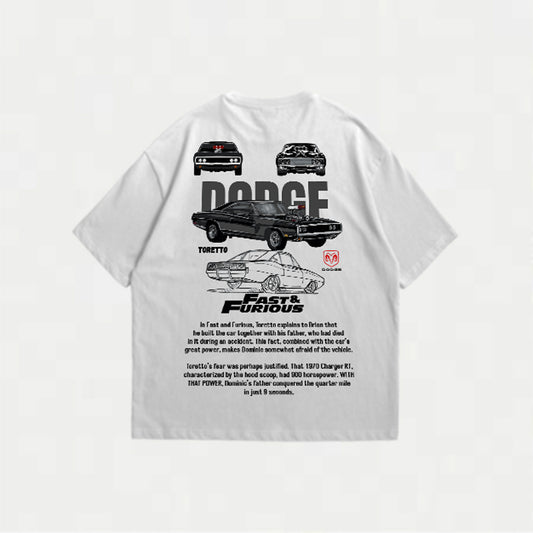 CAMISETA OVERSIZE DODGE CHARGER PREMIUM – Potencia en cada detalle ⚡