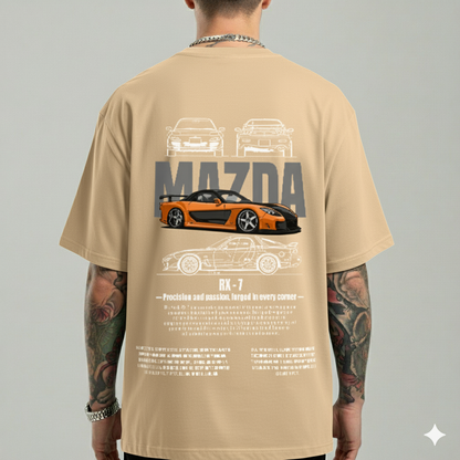 CAMISETA OVERSIZE MAZDA RX-7 PREMIUM – Pasión JDM en tu outfit ⚡