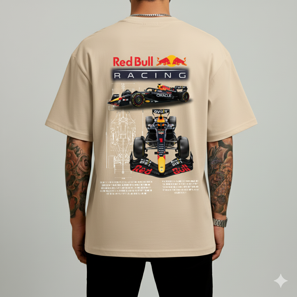 Camiseta Overzise Red Bull Racing F1: Camiseta Premium de Alto Desempeño 🔧🔥