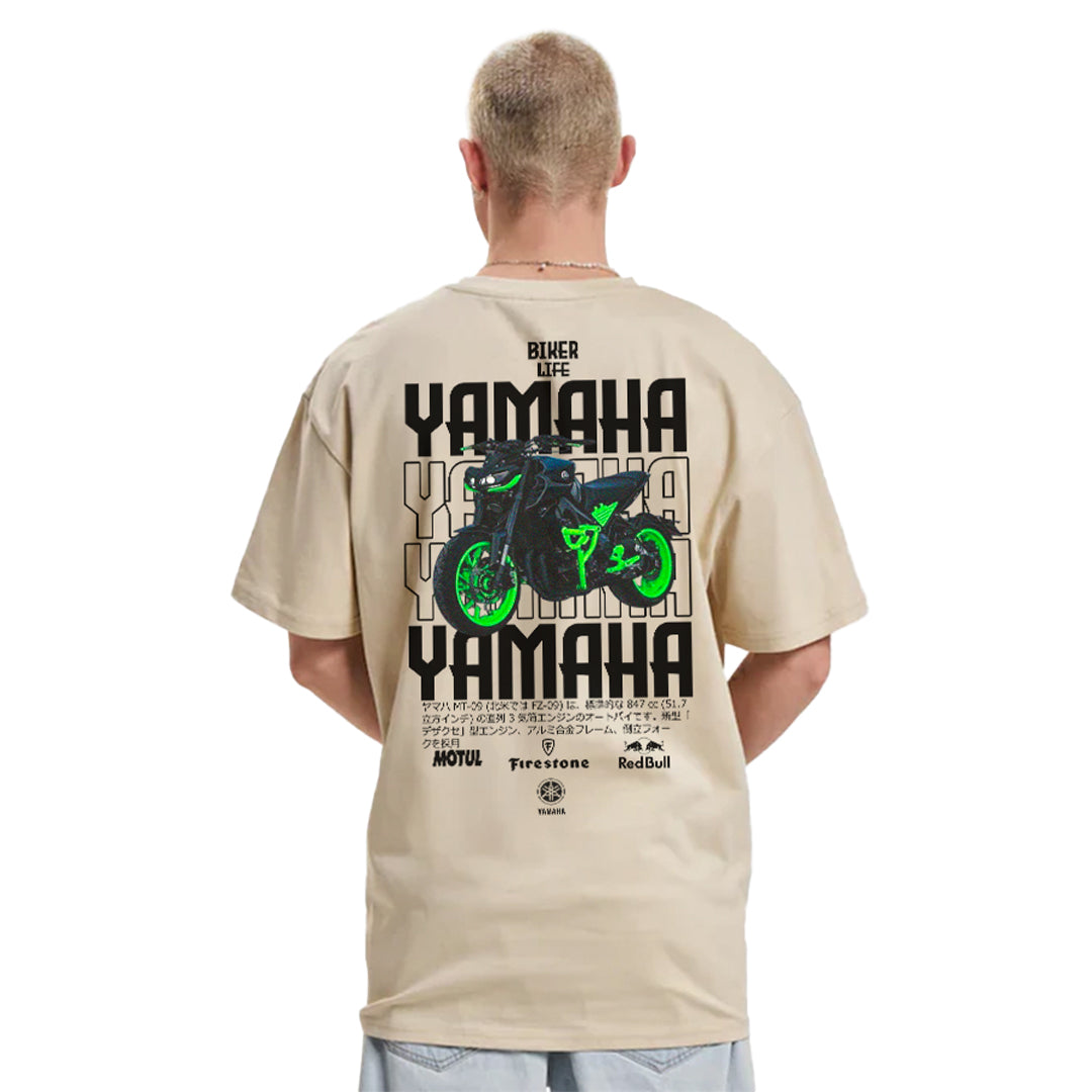 “Camiseta Oversize Premium Yamaha – Estilo Biker Life”