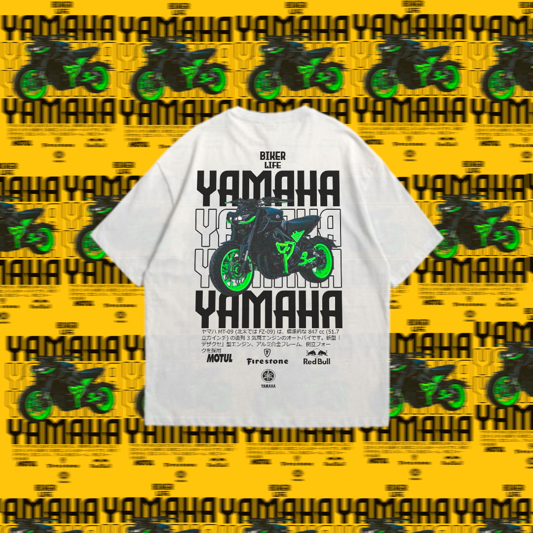 “Camiseta Oversize Premium Yamaha – Estilo Biker Life”