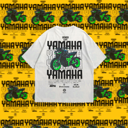 “Camiseta Oversize Premium Yamaha – Estilo Biker Life”