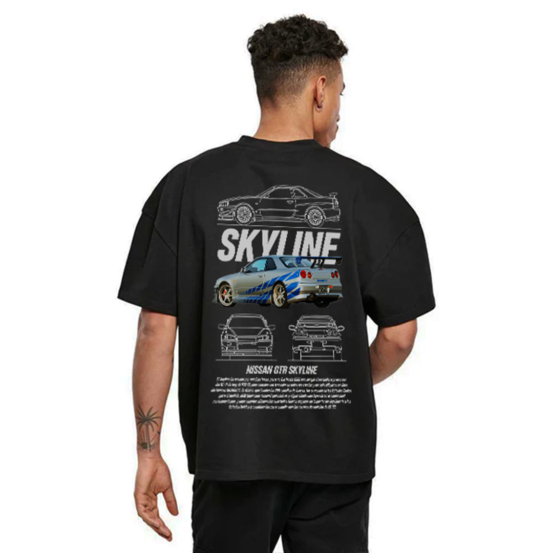 CAMISETA OVERZISE NISSAN SKYLINE