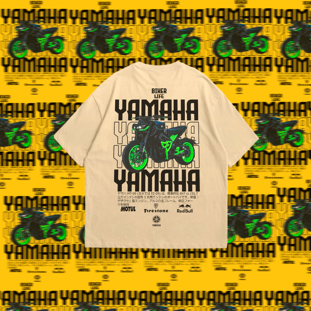 “Camiseta Oversize Premium Yamaha – Estilo Biker Life”