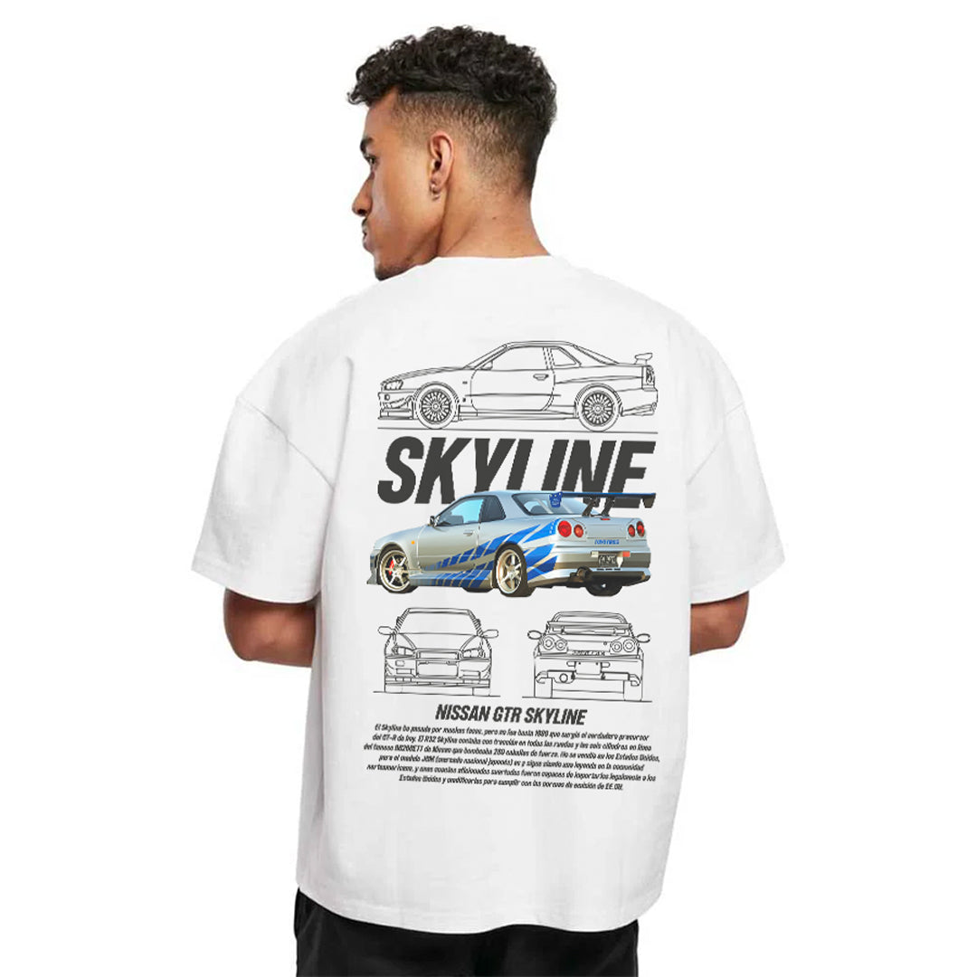 CAMISETA OVERZISE NISSAN SKYLINE