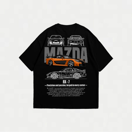 CAMISETA OVERSIZE MAZDA RX-7 PREMIUM – Pasión JDM en tu outfit ⚡