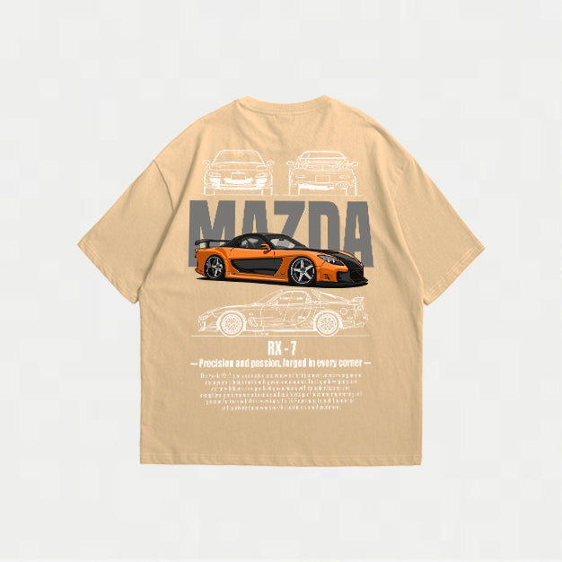 CAMISETA OVERSIZE MAZDA RX-7 PREMIUM – Pasión JDM en tu outfit ⚡