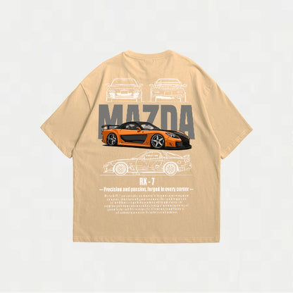 CAMISETA OVERSIZE MAZDA RX-7 PREMIUM – Pasión JDM en tu outfit ⚡