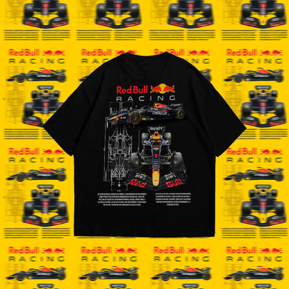 Camiseta Overzise Red Bull Racing F1: Camiseta Premium de Alto Desempeño 🔧🔥