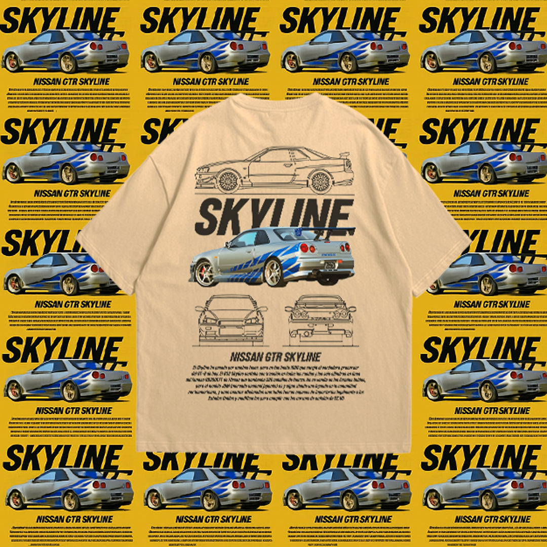 CAMISETA OVERZISE NISSAN SKYLINE