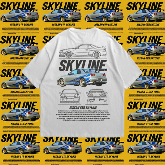 CAMISETA OVERZISE NISSAN SKYLINE