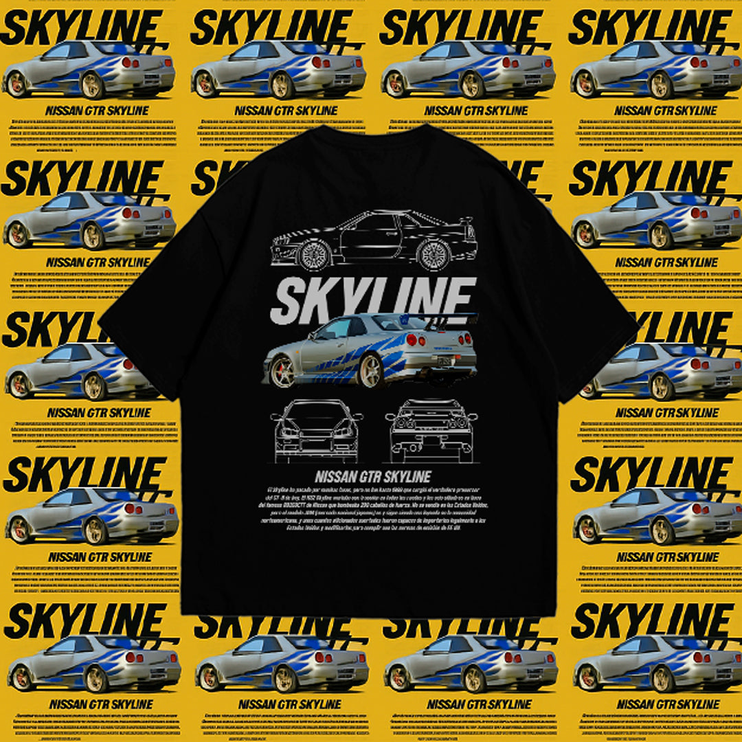 CAMISETA OVERZISE NISSAN SKYLINE