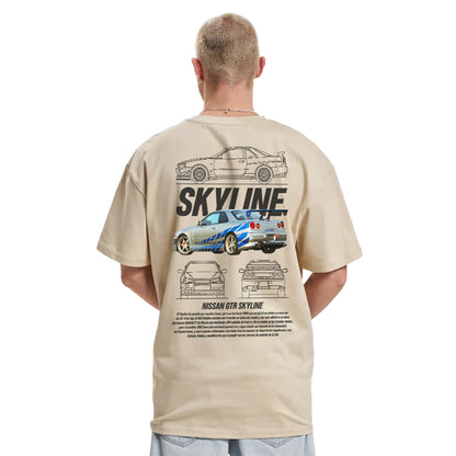 CAMISETA OVERZISE NISSAN SKYLINE