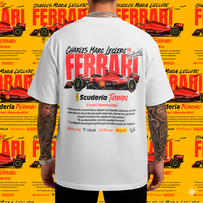 🏎️🔥 Camisa Ferrari - Leclerc Edition 🔥🏎️