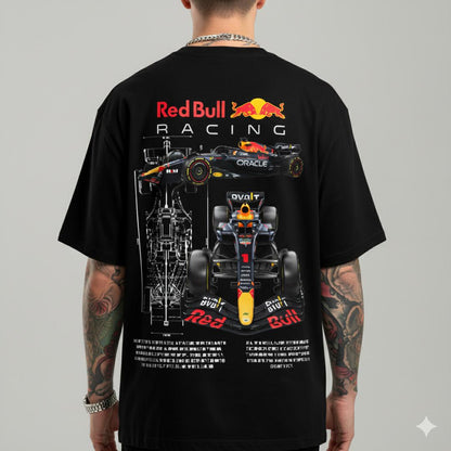 Camiseta Overzise Red Bull Racing F1: Camiseta Premium de Alto Desempeño 🔧🔥